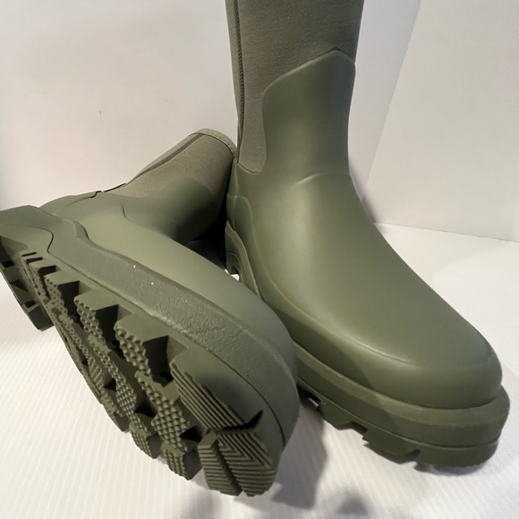 Hunter City Explorer Short Neo Slip and Water Resistant Boots -col Lichen Green - Picture 10 of 16